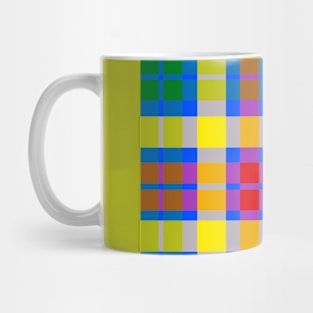 Rainbow Plaid Mug